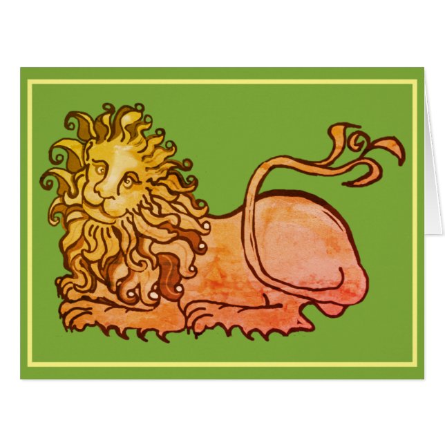 Heraldry Lion Card (Front Horizontal)