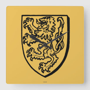 Heraldry: Lion Square Wall Clock