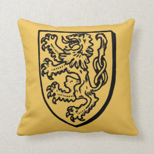 Heraldry: Lion Throw Pillow