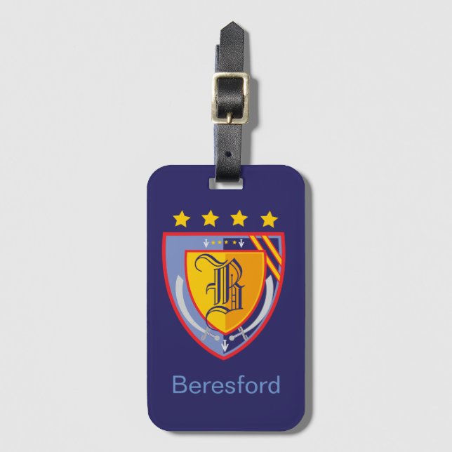Heraldry Luggage Tag (Front Vertical)