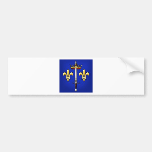 Heraldry of Joan of Arc Jeanne d'Arc Bumper Sticker (Front)