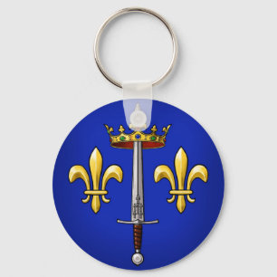 Heraldry of Joan of Arc Jeanne d'Arc Keychain