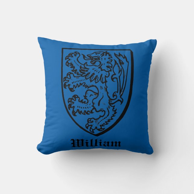 Heraldry Throw Pillow (Front)