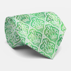 Heraldry With Crown And Flowers Tie