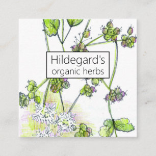 Herb Farm Coriander Plants Coupon Business Card