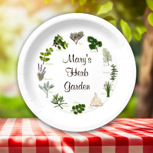 Herb Garden Party Paper Plate