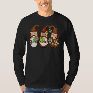Herb Gnome Chives Basil Parsley Cooking Gnomes Gar T-Shirt
