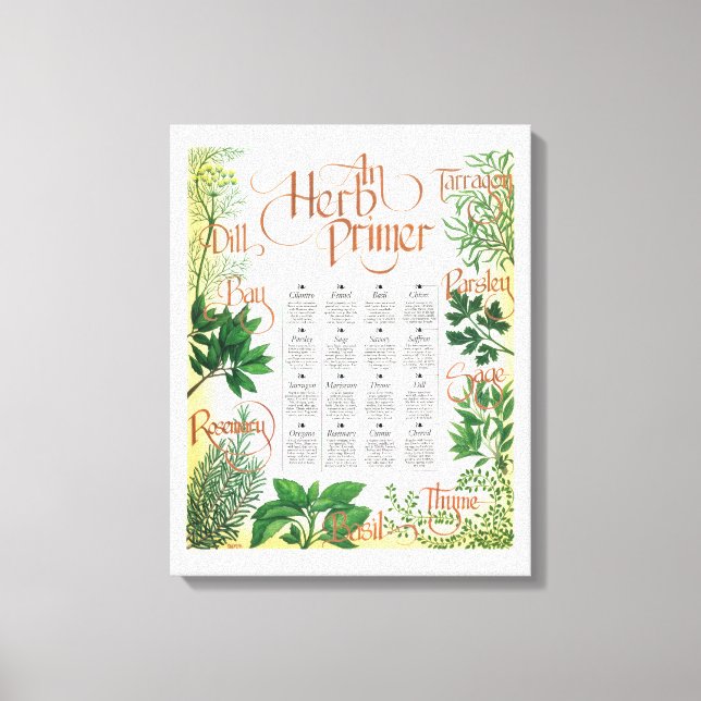 Herb Primer Canvas Print (Front)