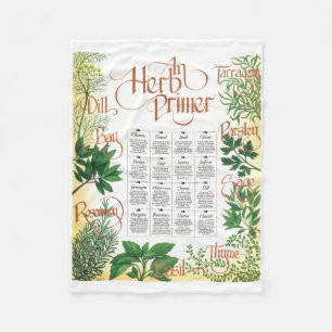 Herb Primer Fleece Blanket