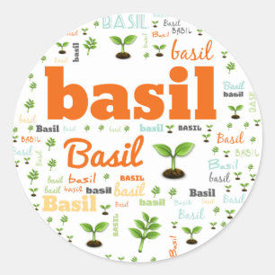 HERB WORD LABEL - BASIL