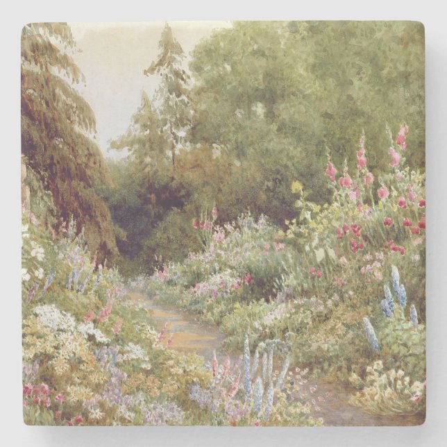 Herbaceous Border Stone Coaster (Front)