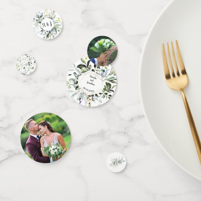 Herbal and Greenery  Wedding Reception Confetti (Group)