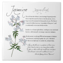 Herbal Apothecary: Jasmine | Flower Ceramic Tile