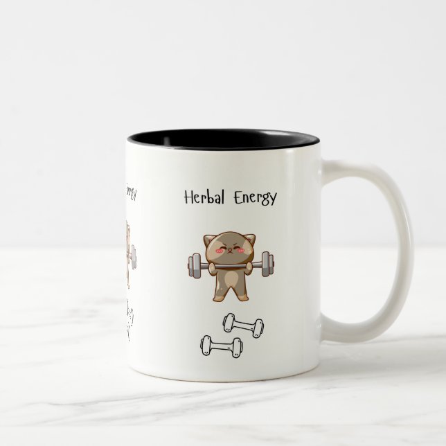 Herbal Energy Two-Tone Coffee Mug (Right)