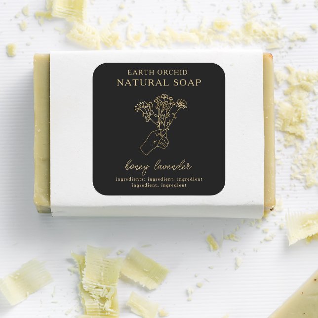 Herbal + Floral Apothecary Square Sticker (Creator Uploaded)