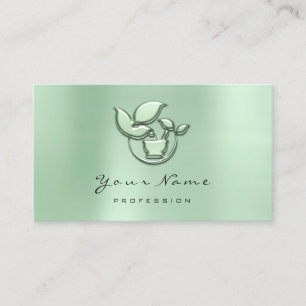 Herbal Healthy Ayurveda Alternative Medicine Green Appointment Card