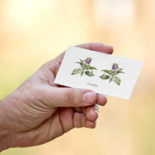 Herbal Life: comfrey customizable Business Card