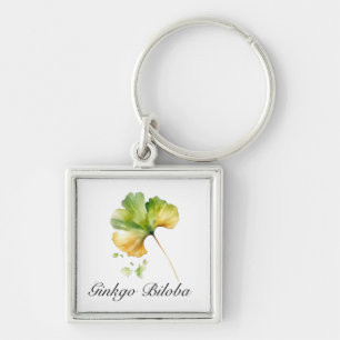 Herbal Life: Ginkgo Biloba  customizable  Keychain