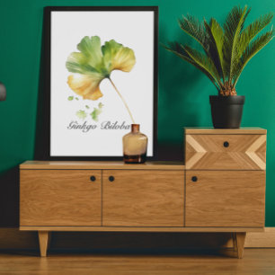 Herbal Life: Ginkgo Biloba customizable Poster
