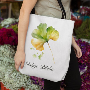 Herbal Life: Ginkgo Biloba customizable Tote Bag