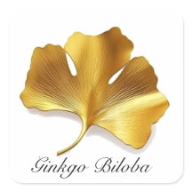 Herbal Life: Gold Ginkgo Biloba leaf customizable