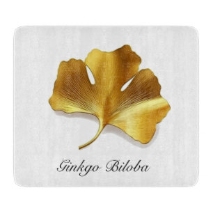 Herbal Life: Golden Ginkgo Biloba customizable Cutting Board