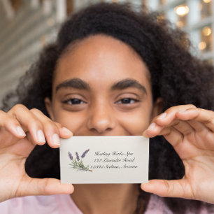 Herbal Life: Lavender, customizable  Business Card