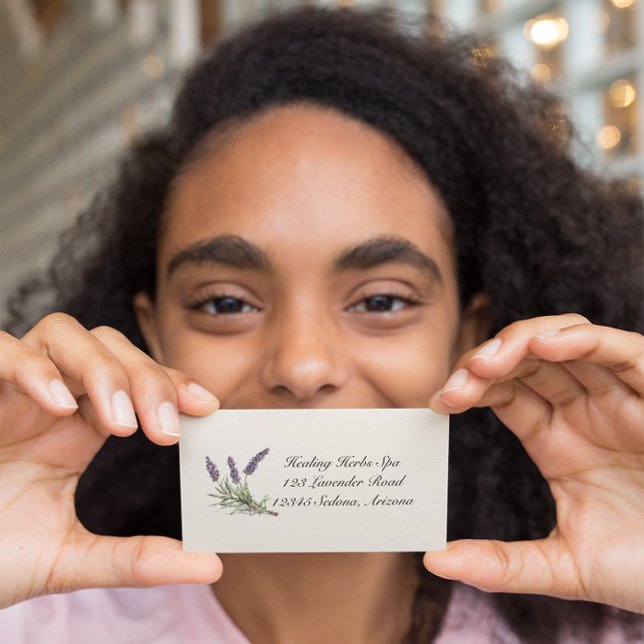 Herbal Life: Lavender, customizable  Business Card (Creator Uploaded)