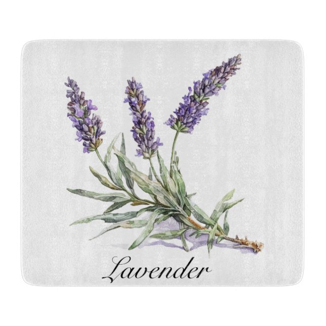 Herbal Life: Lavender, customizable  Cutting Board (Front)
