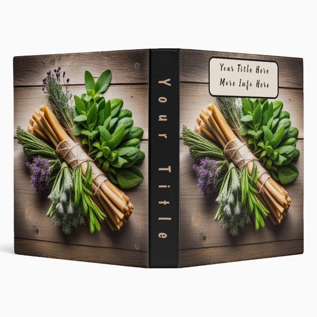 Herbal Recipes Binder (Background)