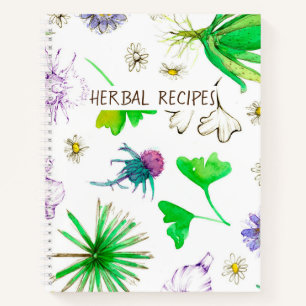 Herbal Recipes Medicinal Herbs Thistle Ginger Notebook