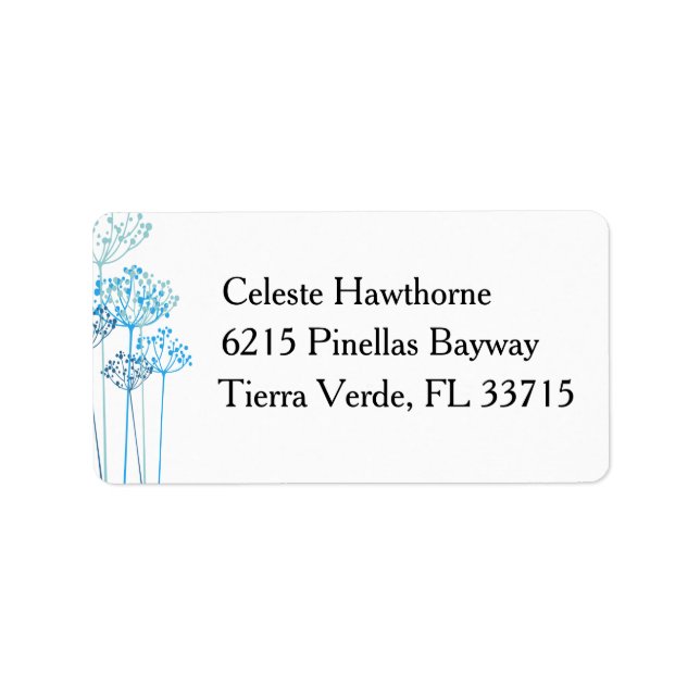 Herbal Rhapsody Wedding Label (Front)
