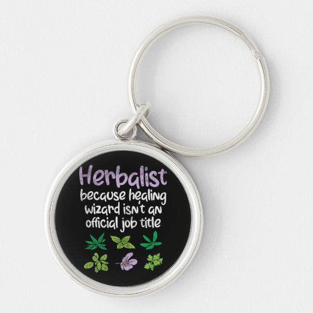 Herbalist Herbs Funny Keychain (Front)