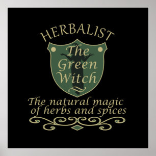herbalist the green witch poster