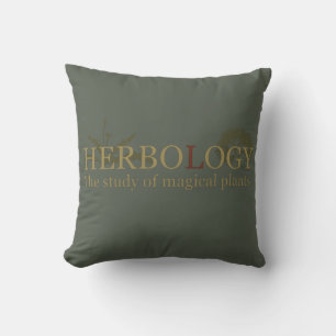 Herbalist The Magic of Herbology Throw Pillow
