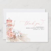 Herbe des Pampas Fleurs Rose Merci pour la Baby Sh