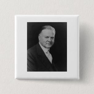 Herbert Hoover 2 Inch Square Button