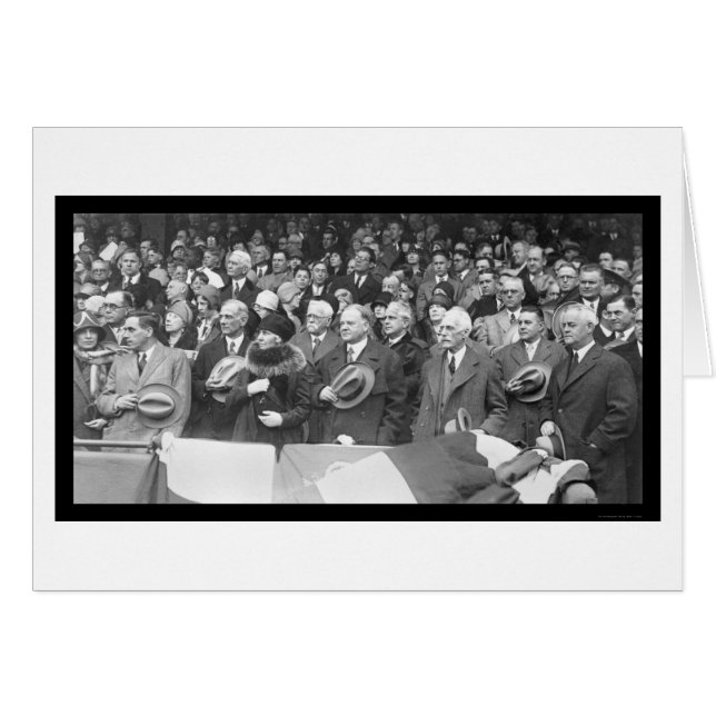 Herbert Hoover Baseball 1929 (Devant horizontal)
