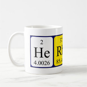 Herbert periodic table name mug