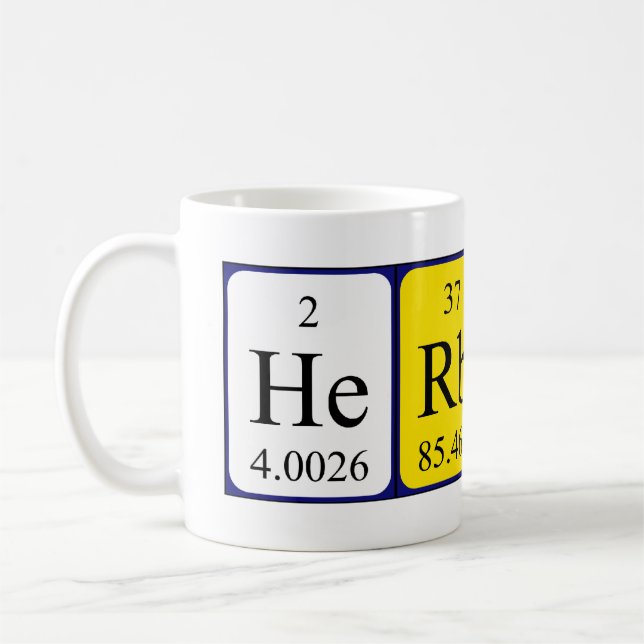 Herbert periodic table name mug (Left)