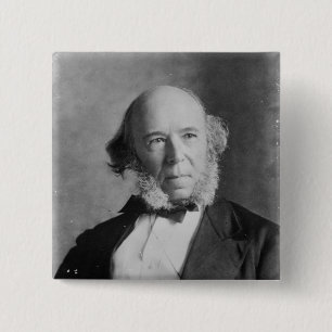 Herbert Spencer 2 Inch Square Button
