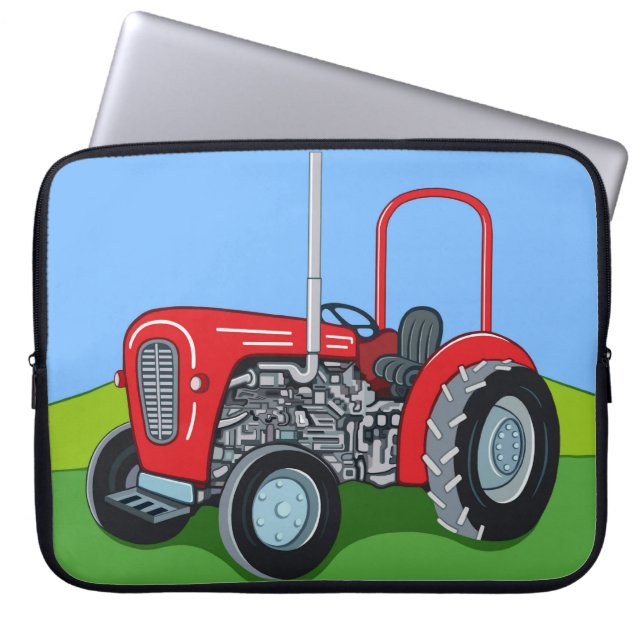 Herbert the Tractor Laptop Sleeve (Front)