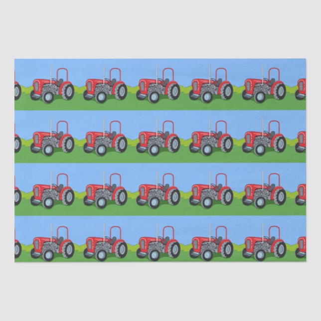 Herbert the Tractor Tissue Paper (Front)