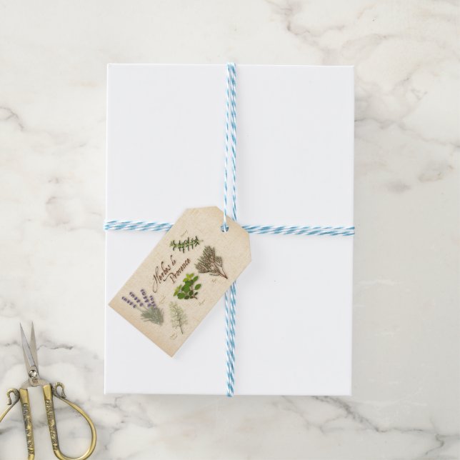 Herbes de Provence Gift Tags (With Twine)