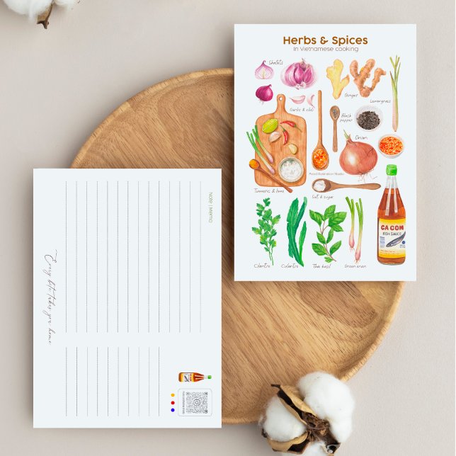 Herbes et épices en Cuisine vietnamienne Carte pos (Créateur téléchargé)