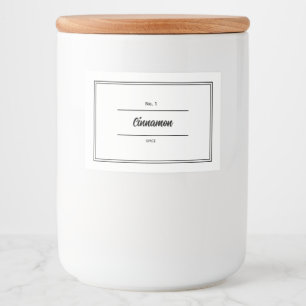 Herbes Et Épices Étiquette Jar