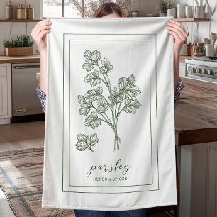 Herbes et épices Plante persil vert serviette de c