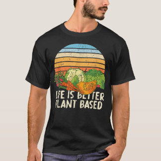 Herbivore Plant Based Vegetarian Food Retro Vegeta T-Shirt