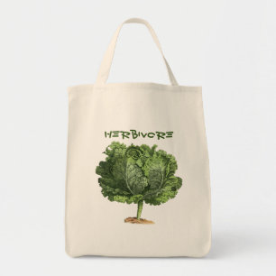 Herbivore Vegan Vegetarian T-Shirt Tote Bag