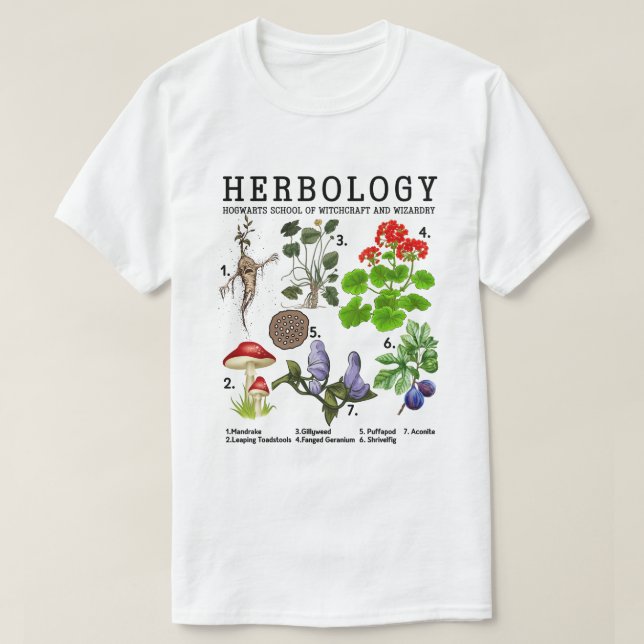  Herbology plant t-shirt crewneck Hoodie (Design Front)